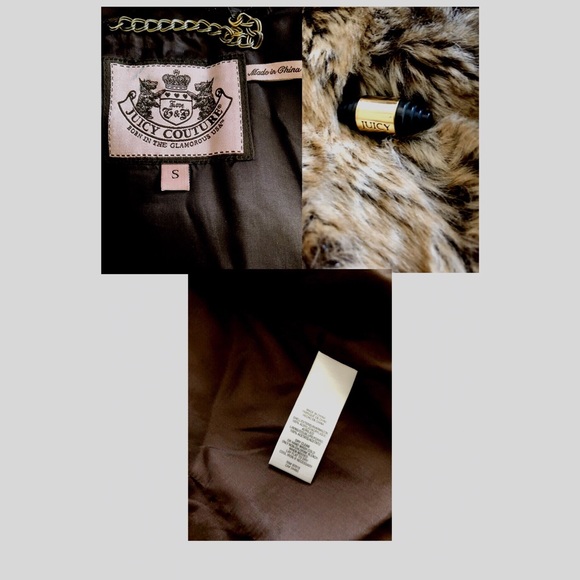 ⬇️1️⃣0️⃣0️⃣JUICY COUTURE Faux Fur Hooded vest - Picture 7 of 7